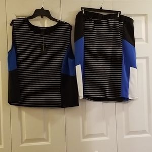 Women top and skirt combo